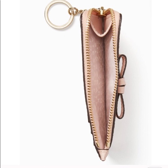 Kate Spade Pink Card Holder/ Wallet/ Keychain - Picture 2 of 4